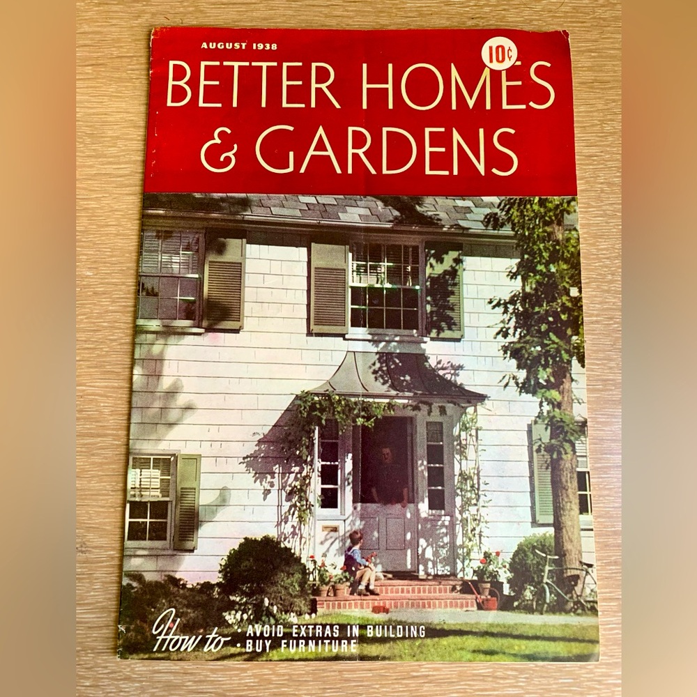 3/$20 Better Homes And Gardens Cover with Red Header and White House